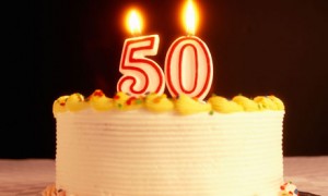 50 birthday cake